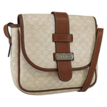 Celine Vintage Macadam Shoulder Bag Canvas and Leather - image 16