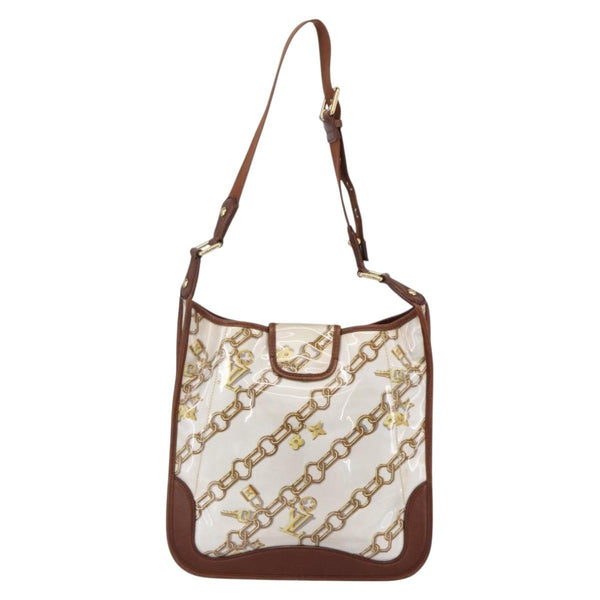 Louis Vuitton Charms Musette Handbag PVC Over Printed Silk