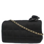 Chanel Chocolate Bar Flap Bag Quilted Satin Mini - image 2