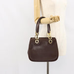 Salvatore Ferragamo Gancini handbag Leather - image 13