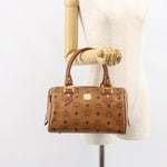 MCM Visetos Handbag Canvas and Leather - image 13