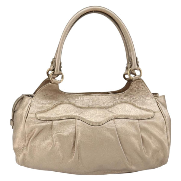 Salvatore Ferragamo Gancini Tote Leather