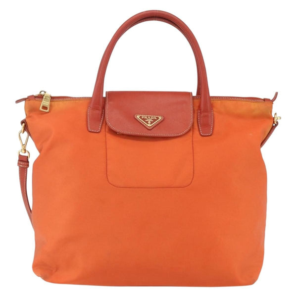 Prada Convertible Flap Tote Tessuto and Saffiano Leather Medium - image 1
