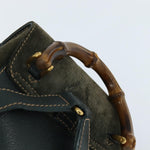 Gucci Vintage Bamboo Backpack Suede Small - image 15