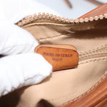 Celine Vintage Macadam Shoulder Bag Canvas and Leather - image 6
