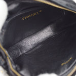 Chanel CC Mark Round chain black suede mini - image 6