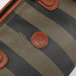 Fendi Vintage Pequin Convertible Boston Bag Coated Canvas Small - image 16