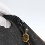 Christian Dior Vintage Honeycomb Zip Pouch Canvas and Leather - image 11