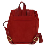 Salvatore Ferragamo Gancini Flap Drawstring Backpack Suede - image 2