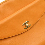 Chanel Vintage Front Pocket Shoulder Bag Leather Medium - image 14