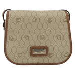 Christian Dior Vintage Honeycomb Flap Crossbody Bag Coated Canvas - image 1