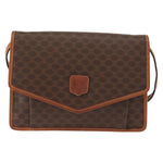 Celine Vintage Macadam Shoulder Bag Canvas and Leather - image 1