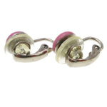 Chanel CC Round Clip-On Earrings Enamel with Metal - image 2