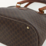 Celine Vintage Macadam Handbag Canvas and Leather - image 9