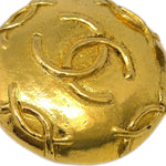 Chanel CC Round Earrings Metal - image 2