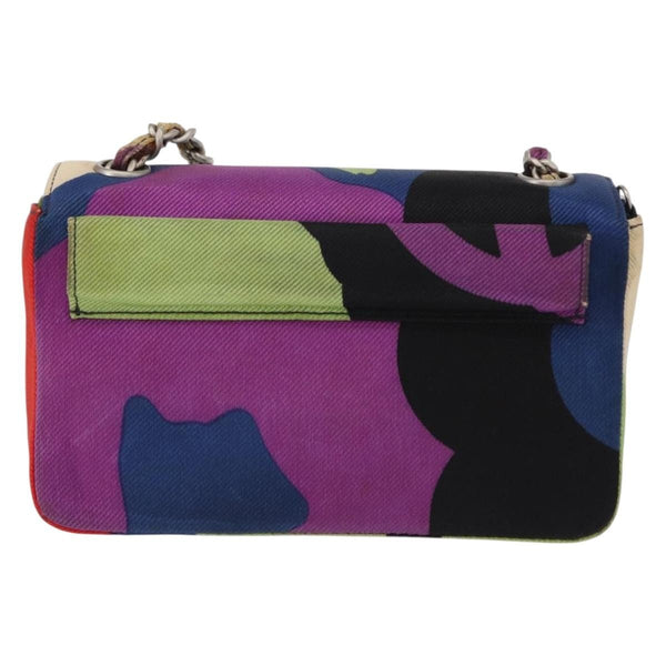 Chanel Vintage Flap Bag Multicolor Canvas