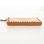 Valentino Garavani Rockstud Zip Around Wallet Striped Leather - image 15