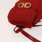 Salvatore Ferragamo Gancini Flap Drawstring Backpack Suede - image 18