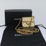 Chanel Vintage Square CC Flap Bag Quilted Leather Micro - image 14