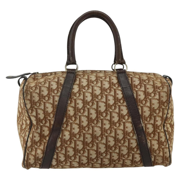 Christian Dior Vintage Trotter Handbag Canvas