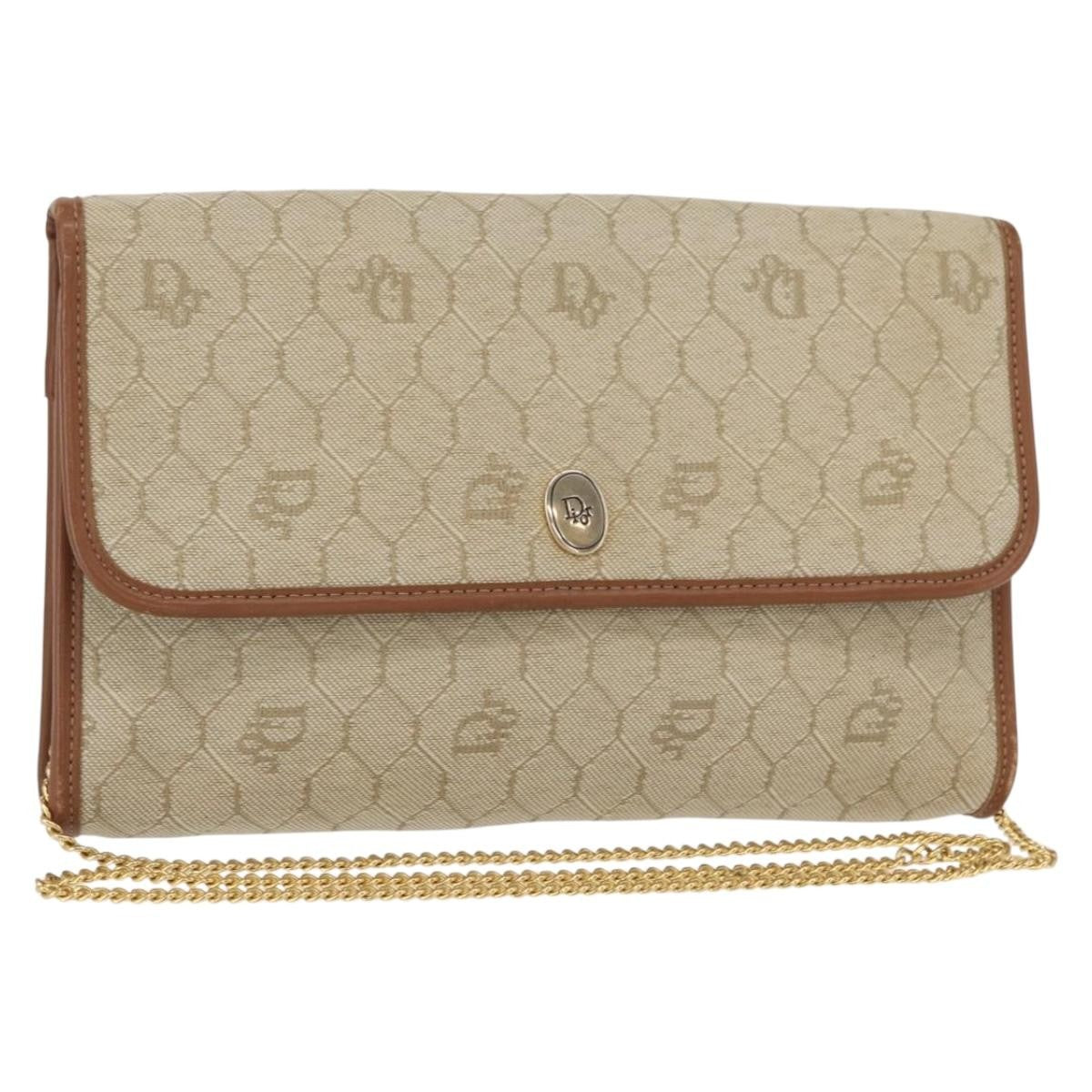 Christian Dior Vintage Honeycomb chain Canvas - image 1