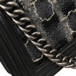 Chanel Boy Flap Bag Tweed and Leather Old Medium - image 8