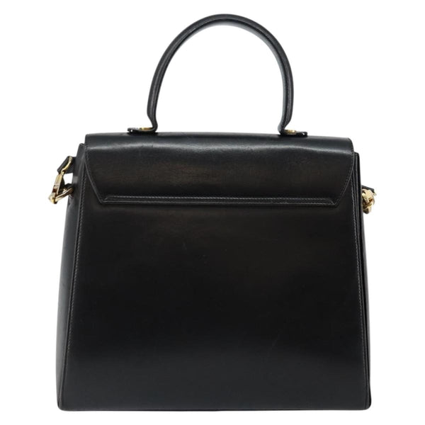 Salvatore Ferragamo Gancini Convertible Top Handle Bag Leather Medium