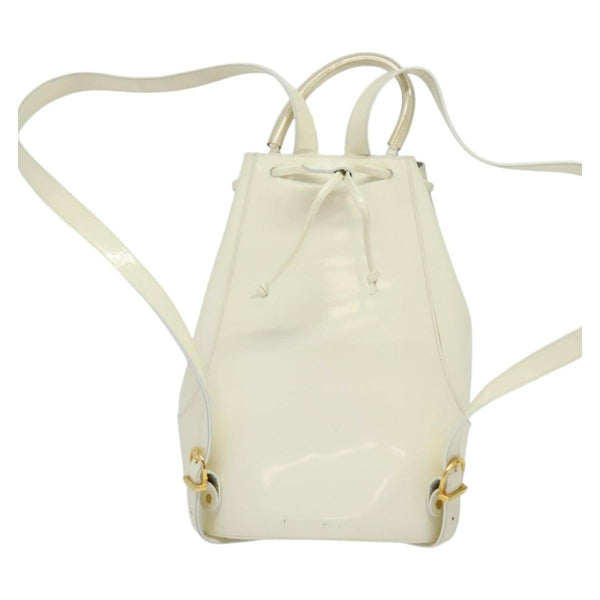 Salvatore Ferragamo Vintage Gancini Backpack Patent Leather