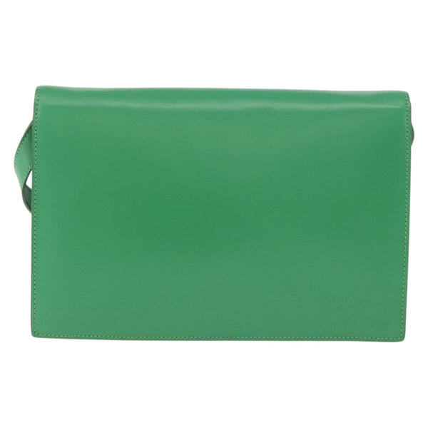 Celine Circle Logo Shoulder Bag Leather