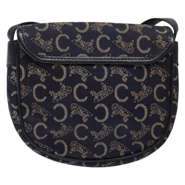 Celine C Sulky Shoulder bag Canvas and Leather
