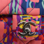 Chanel CC Pocket Backpack Quilted Printed Foulard Medium - image 16