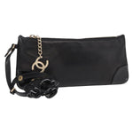 Chanel Camellia Clutch Bag Leather - image 1