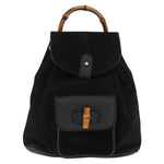 Gucci Gucci bamboo backpack daim mini - image 1