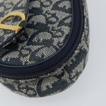 Christian Dior Vintage Saddle Coin Purse Diorissimo Canvas - image 9