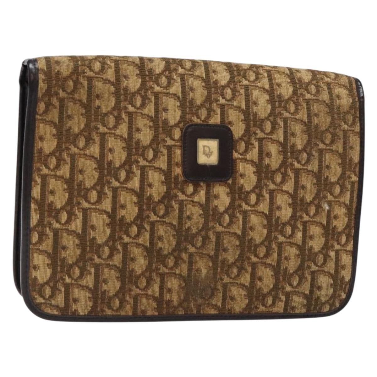 Christian Dior Vintage Trotter Pouch Diorissimo Canvas - image 1