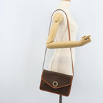 Celine Vintage Macadam Circle Logo Shoulder Bag Canvas and Leather - image 14