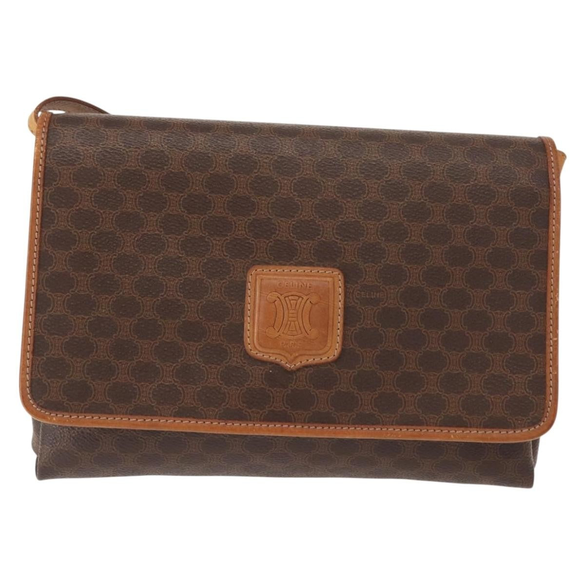 Celine Vintage Macadam Shoulder Bag Canvas Small - image 1