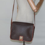 Celine Vintage Macadam Shoulder Bag Canvas and Leather - image 13
