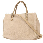 Balenciaga Papier B4 Zip Around Classic Studs Bag Shearling - image 2