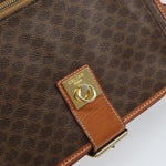 Celine Vintage Macadam Shoulder Bag Canvas and Leather - image 13