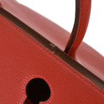 Hermes Birkin Handbag Red Togo with Palladium Hardware 35 - image 17