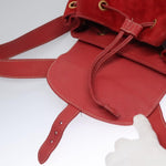 Gucci Vintage Bamboo Backpack Suede and Leather - image 18