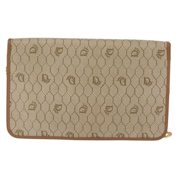 Christian Dior Vintage Honeycomb chain Canvas