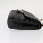 Bally Vintage Chain Shoulder Bag Quilted Leather - image 3