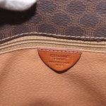 Celine Vintage Macadam Circle Logo Shoulder Bag Canvas and Leather - image 7