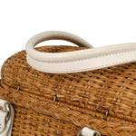 Salvatore Ferragamo Basket Gancini Handbag Leather and Wicker - image 6