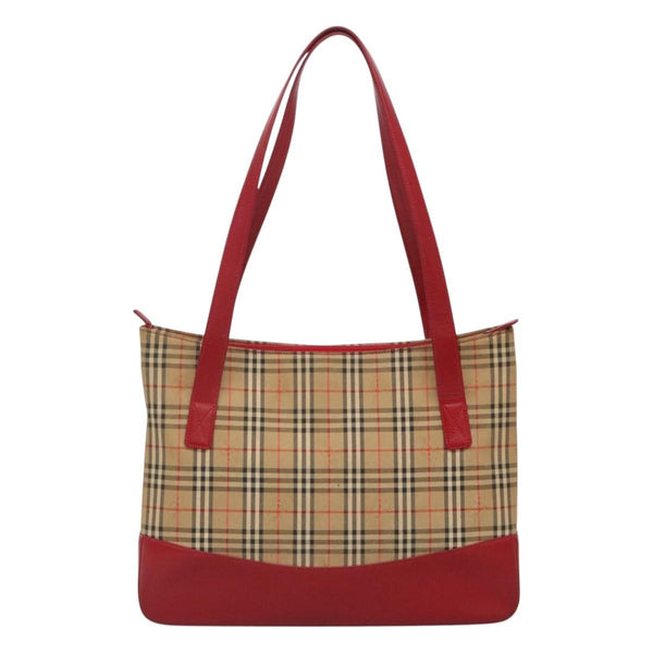 Burberry Nova Check Tote Canvas and Leather