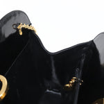 Salvatore Ferragamo Vintage Gancini Chain Shoulder Bag Patent Leather - image 19