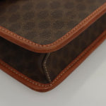 Celine Vintage Macadam Shoulder Bag Canvas and Leather - image 9