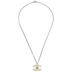 Chanel CC Logo Pendant Necklace Metal - image 1